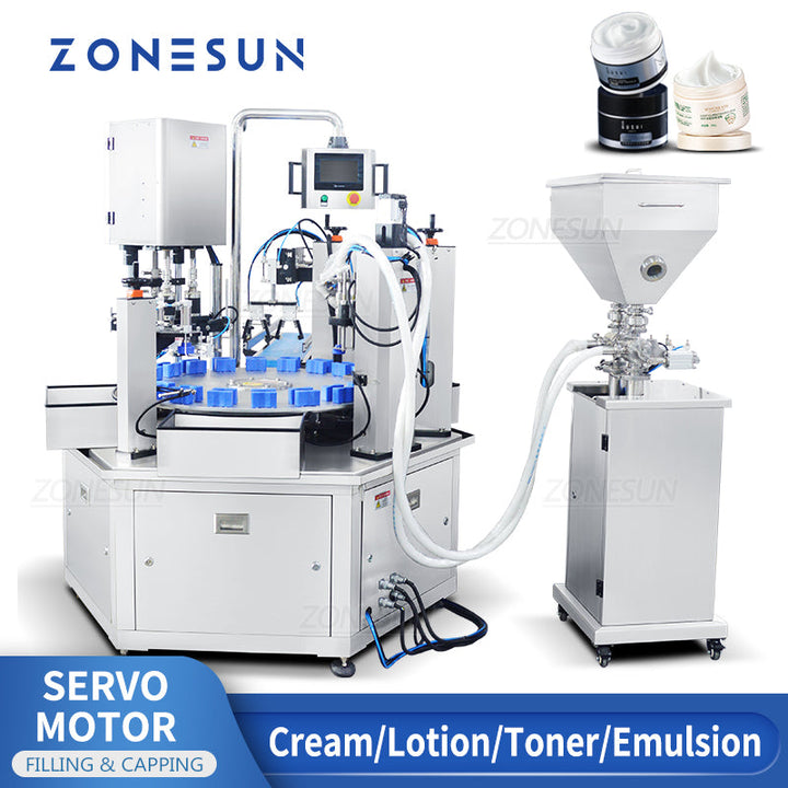 ZONESUN ZS-SRFC Automatic Cream Filling and Capping Machine