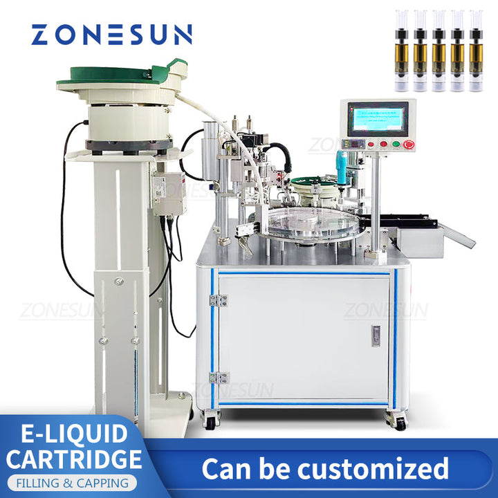 ZONESUN ZS-EL450 Automatic Liquid Cartridge Filling Capping Machine