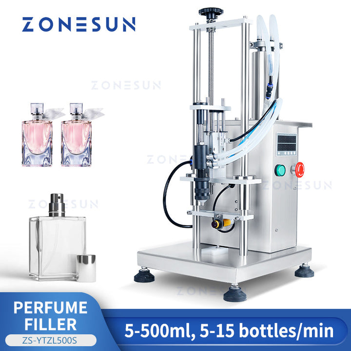 ZONESUN ZS-YTZL500S Pneumatic Vacuum Single Nozzle Perfume Liquid Filling Machine