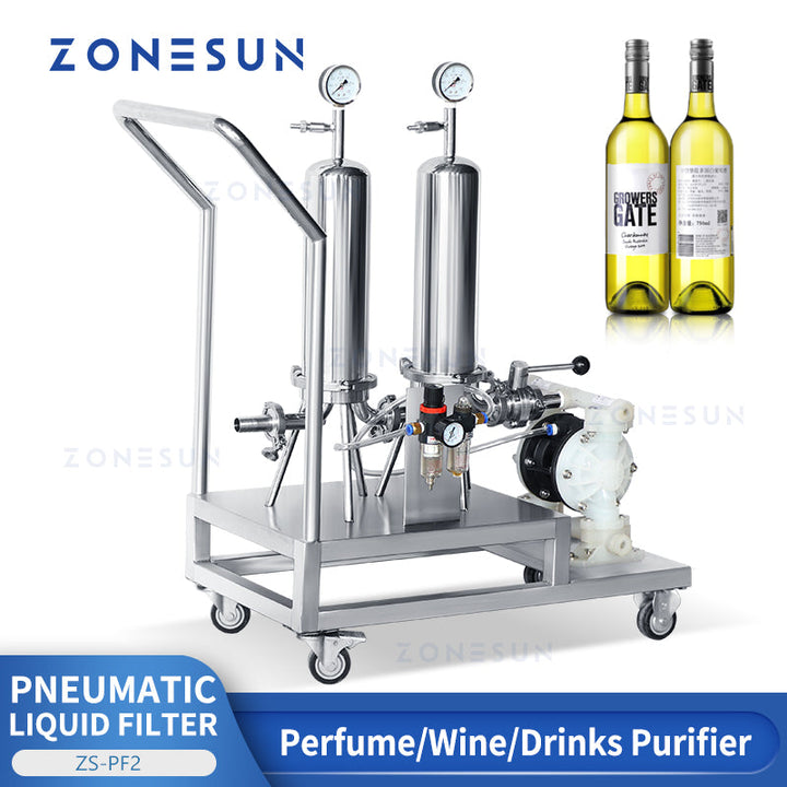 ZONESUN ZS-PF2 Pneumatic Explosion-proof Diaphragm Pump Alcohol Perfume Liquid Filter