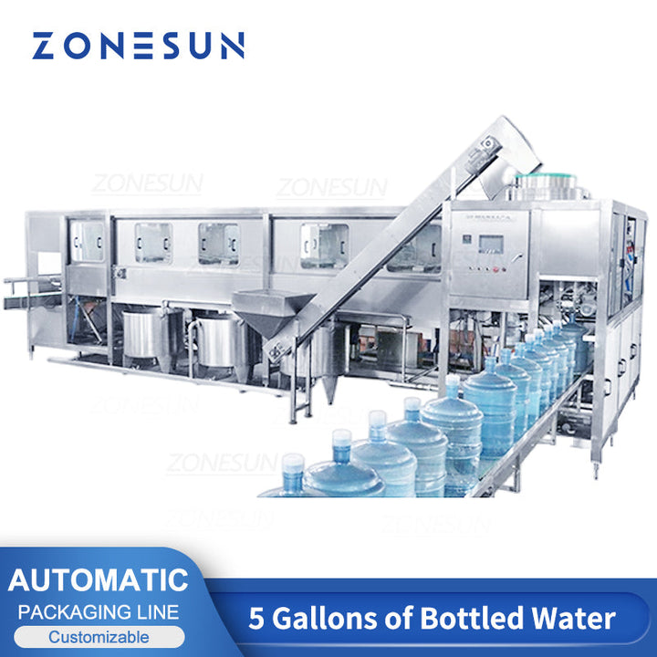 ZONESUN ZS-AFMW Automatic Bottled Water Washing Filling Capping 3-in-1 Machine