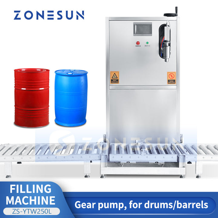 ZONESUN ZS-YTW250L Single Nozzle Gear Pump Large Flow Liquid Weighing Filling Machine