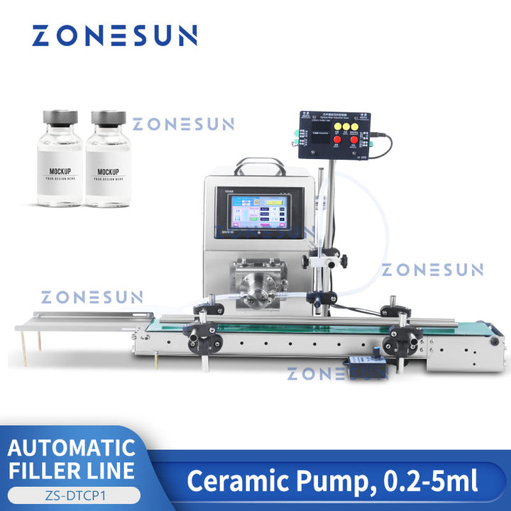 ZONESUN ZS-DTCP1 Automatic Single Nozzle Ceramic Pump Liquid Filling Machine