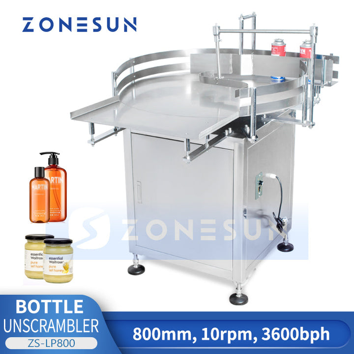 ZONESUN ZS-LP800 Automatic Bottle Unscrambler For Production Line