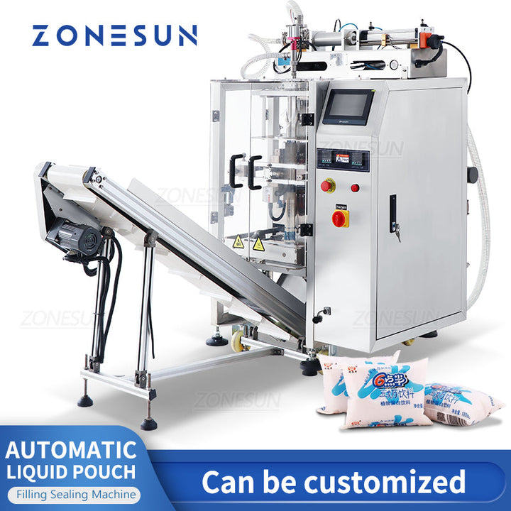 ZONESUN ZS-GFYT320 Automatic Liquid Pouch Filling Sealing Machine