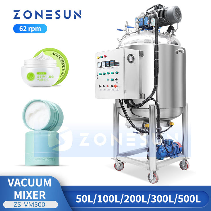 ZONESUN ZS-VM500 Vacuum Heating Mixer for Cosmetics & Food