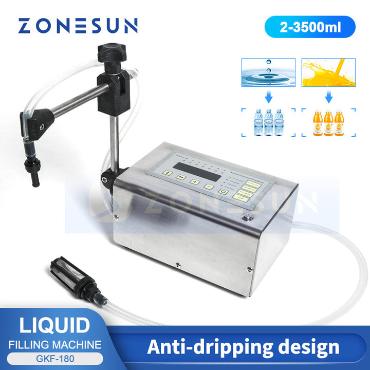 ZONESUN GFK-180 5-3500ml Electrical Diaphragm Pump Liquid Filling Machine