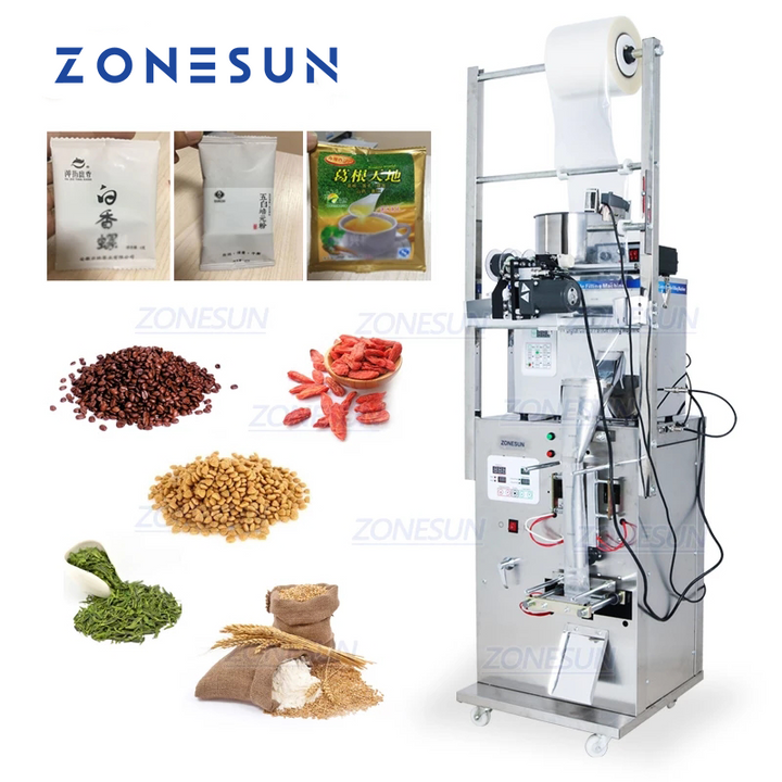 ZONESUN ZS-GZ5200 Powder Weighting Filling Sealing Machine With Date Printer
