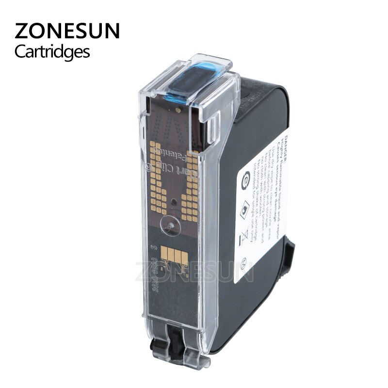 Qb Code Ink Cartridge ZONESUN Ink Box For Handheld Intelligent USB QR Code Inkjet Printer ...