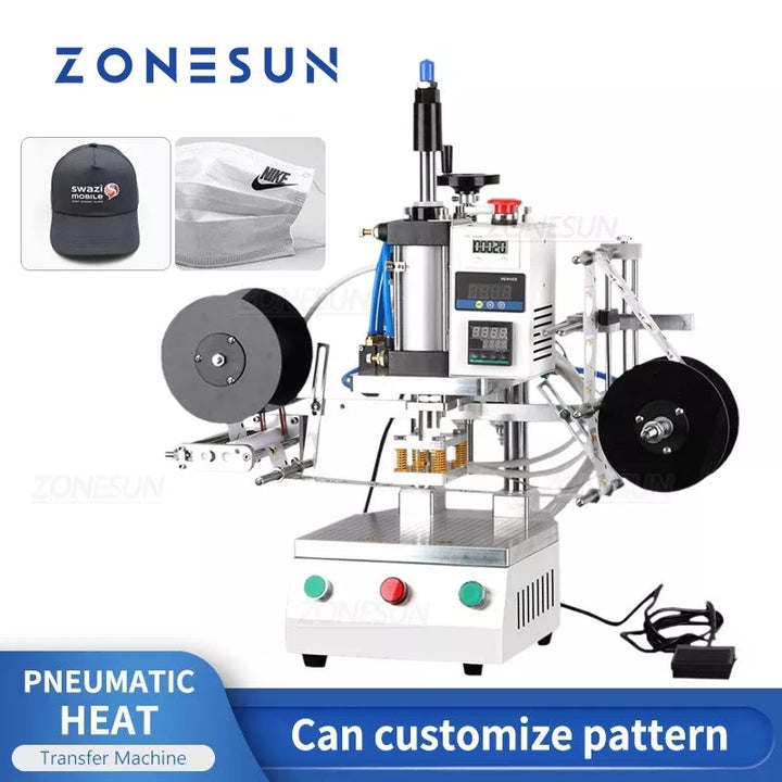 ZONESUN ZS-TY100 Pneumatic Thermal Transfer Stamping Machine