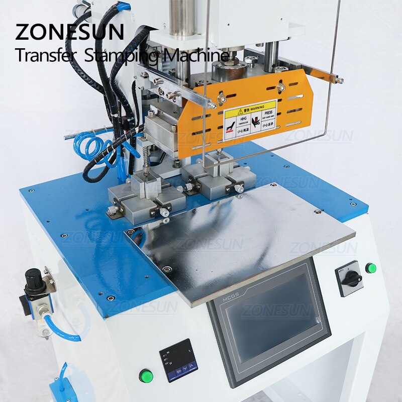 ZONESUN ZY-HTP-C 70*70mm Automatic Stamping Machine leather LOGO ...
